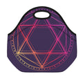 Geometric Star of David Print Neoprene Lunch Bag