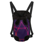 Geometric Star of David Print Pet Carrier Backpack