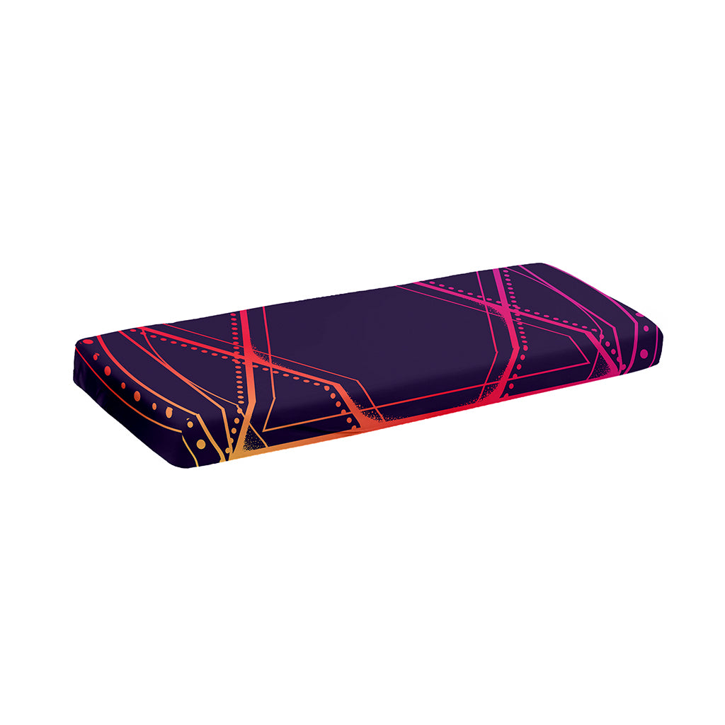 Geometric Star of David Print Piano Keyboard Cover