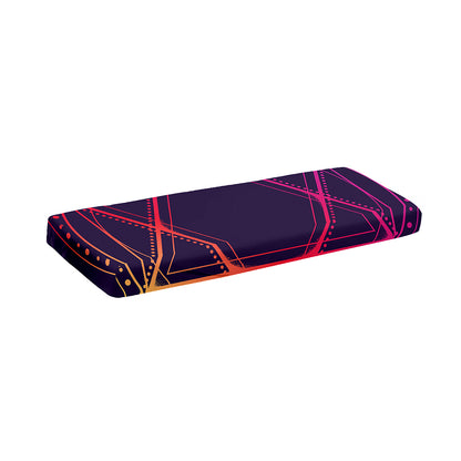 Geometric Star of David Print Piano Keyboard Cover