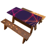 Geometric Star of David Print Picnic Table Cover