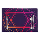 Geometric Star of David Print Placemat