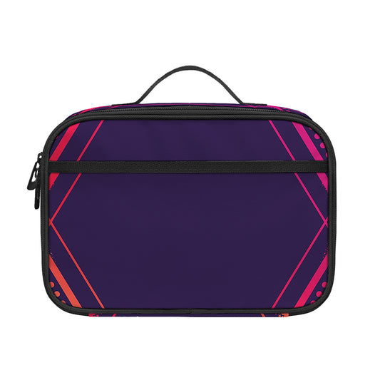 Geometric Star of David Print Portable Lunch Bag