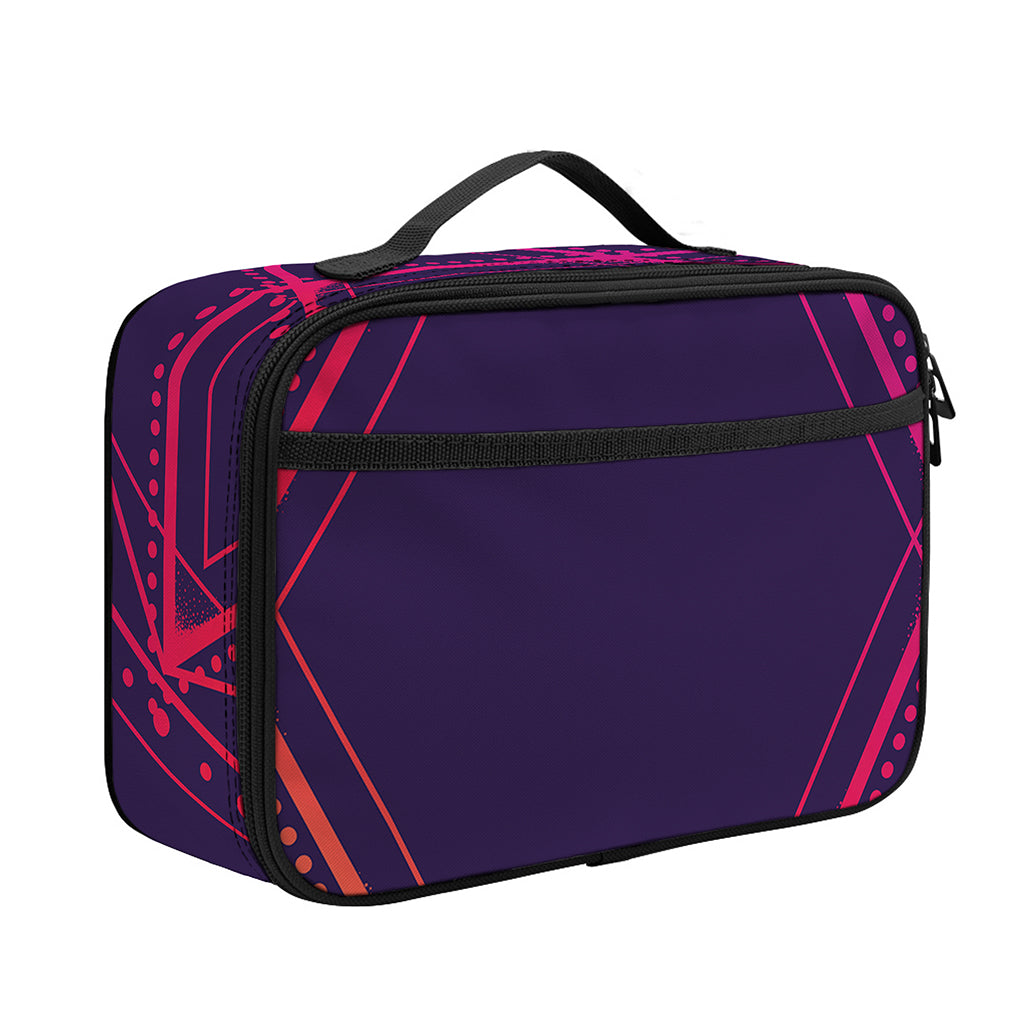 Geometric Star of David Print Portable Lunch Bag