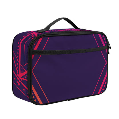 Geometric Star of David Print Portable Lunch Bag