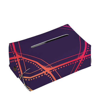 Geometric Star of David Print Rectangle Tissue Box Cover