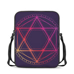 Geometric Star of David Print Rectangular Crossbody Bag