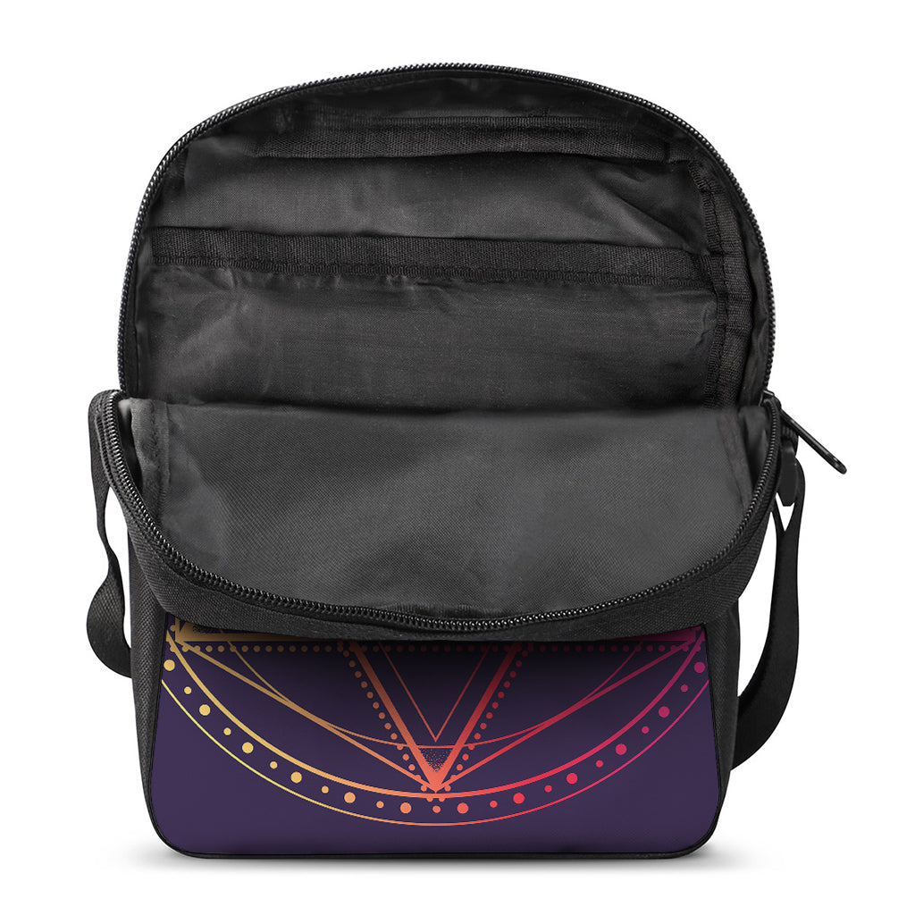 Geometric Star of David Print Rectangular Crossbody Bag