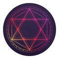 Geometric Star of David Print Round Blanket