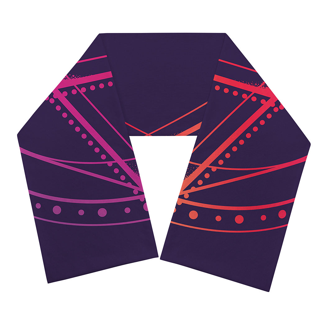 Geometric Star of David Print Scarf