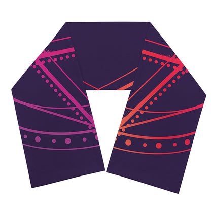 Geometric Star of David Print Scarf