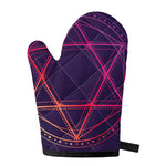 Geometric Star of David Print Single Oven Mitt