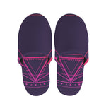 Geometric Star of David Print Slippers
