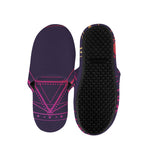 Geometric Star of David Print Slippers