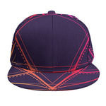 Geometric Star of David Print Snapback Cap