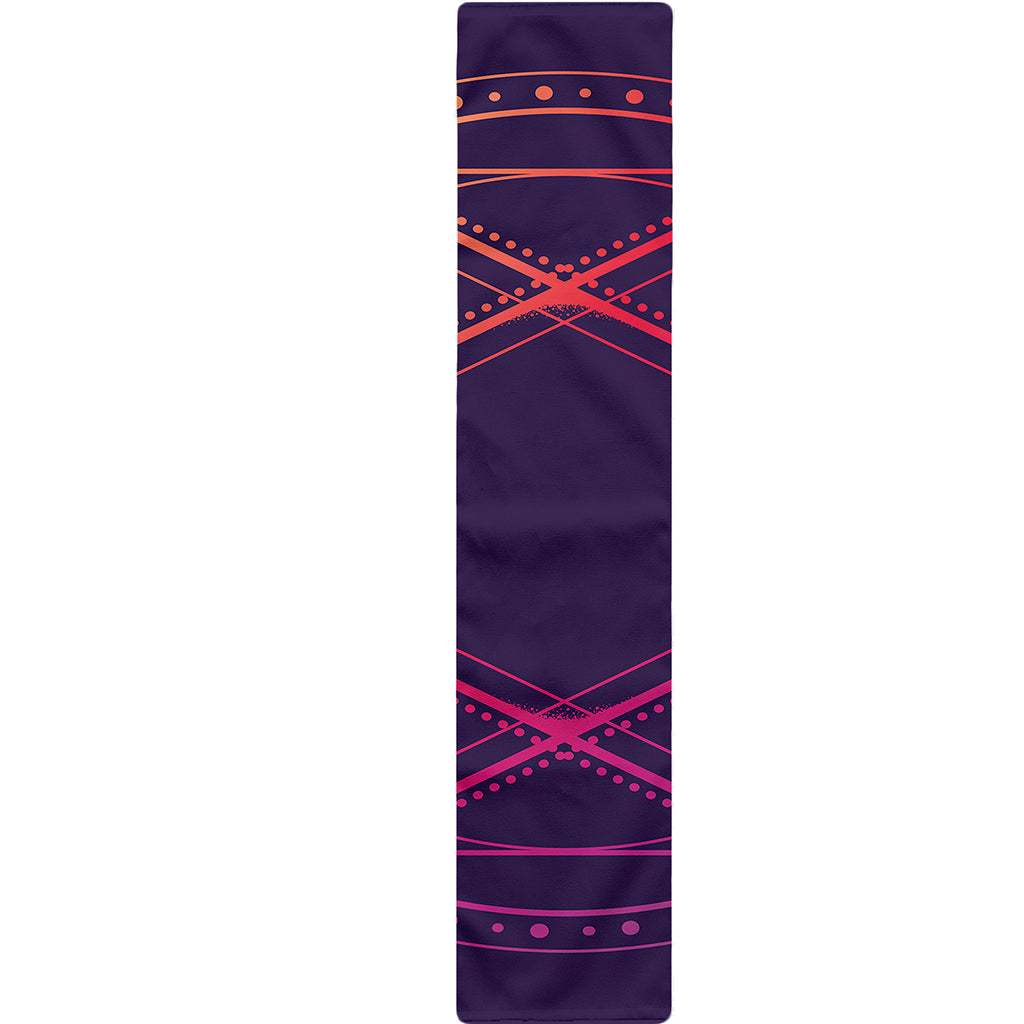 Geometric Star of David Print Table Runner