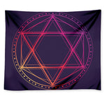 Geometric Star of David Print Tapestry