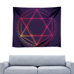 Geometric Star of David Print Tapestry
