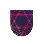 Geometric Star of David Print Toilet Lid Cover