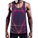 Geometric Star of David Print Training Tank Top