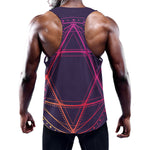 Geometric Star of David Print Training Tank Top