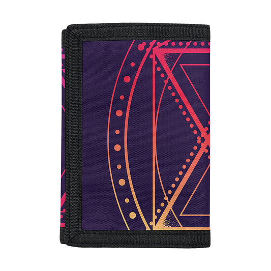 Geometric Star of David Print Trifold Wallet