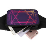 Geometric Star of David Print Waist Bag