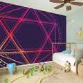Geometric Star of David Print Wall Sticker
