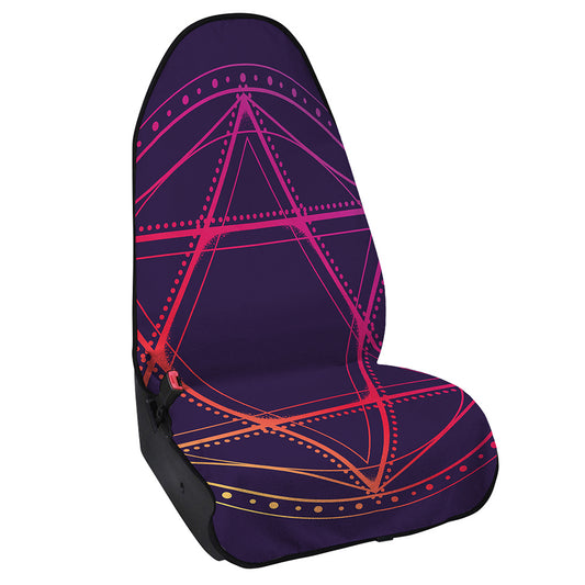 Geometric Star of David Print Waterproof Car Seat Cover