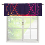 Geometric Star of David Print Window Valance