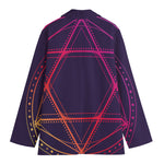 Geometric Star of David Print Women's Blazer