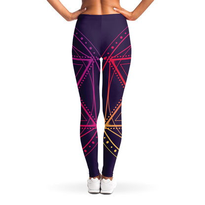 Geometric Star of David Print Women's Leggings