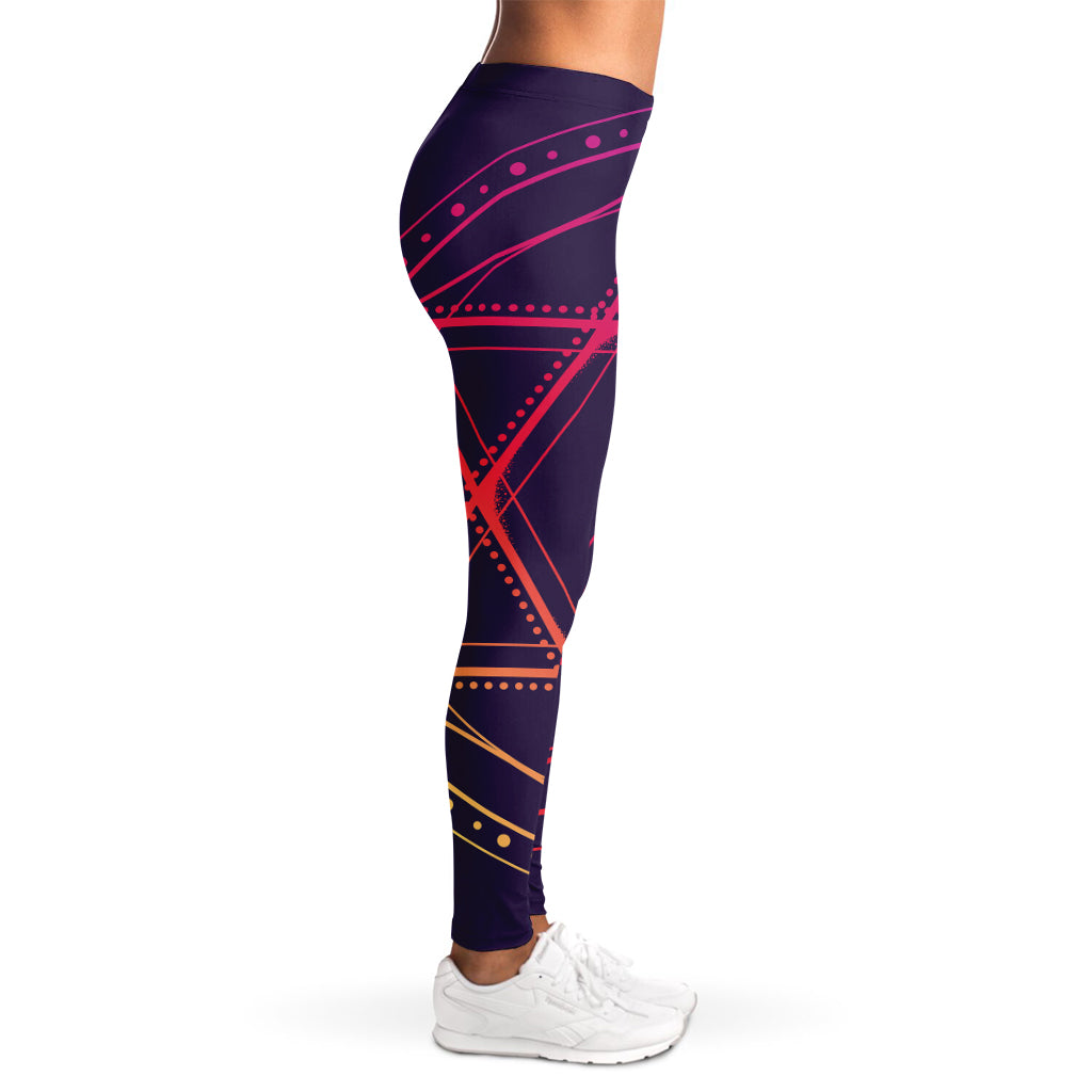 Geometric Star of David Print Women's Leggings