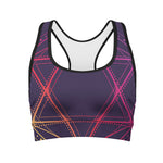 Geometric Star of David Print Women's Sports Bra