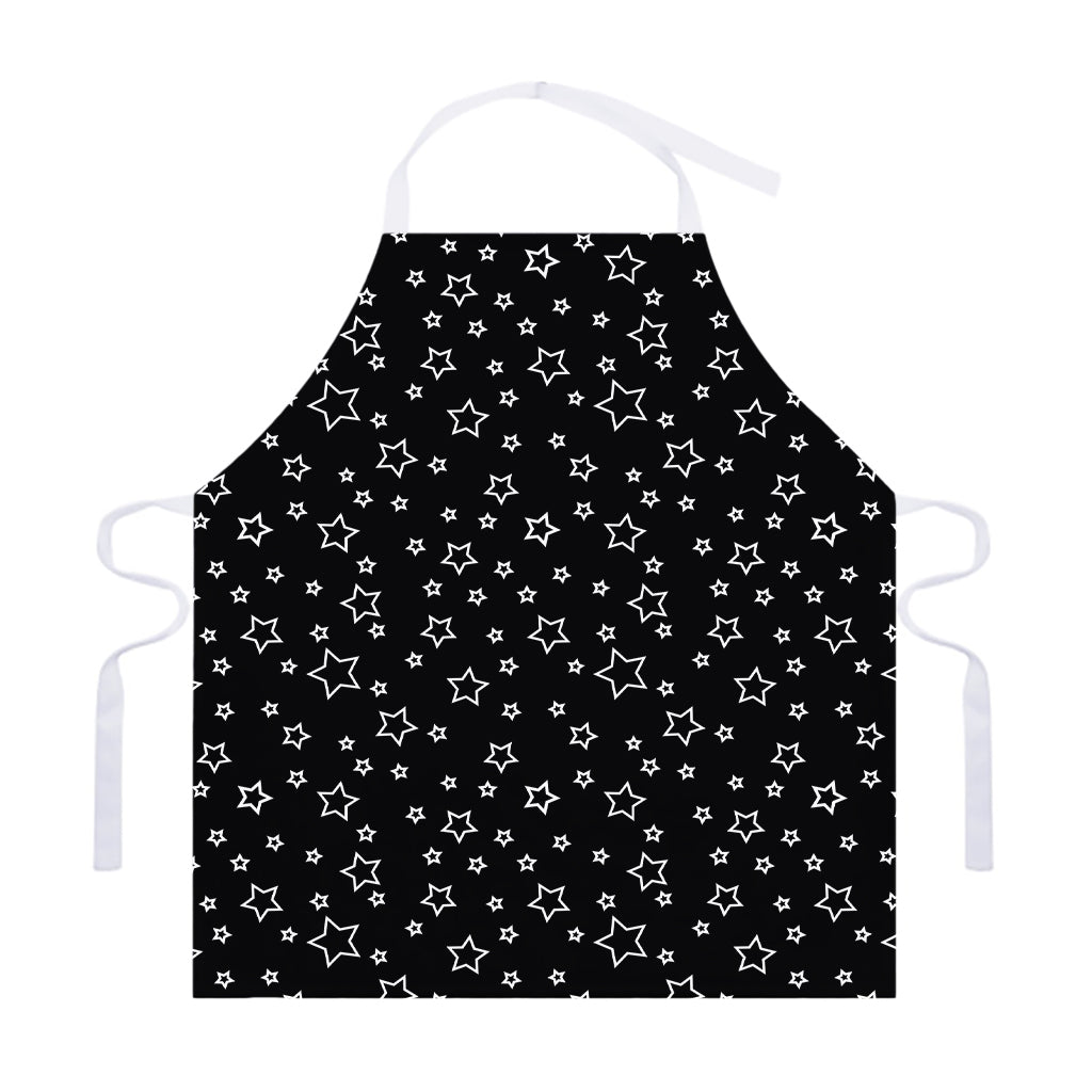 Geometric Star Pattern Print Adjustable Apron