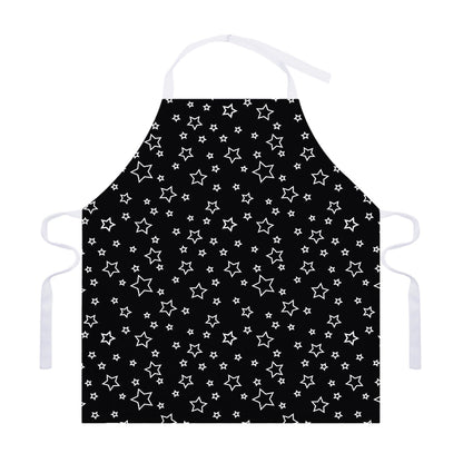 Geometric Star Pattern Print Adjustable Apron