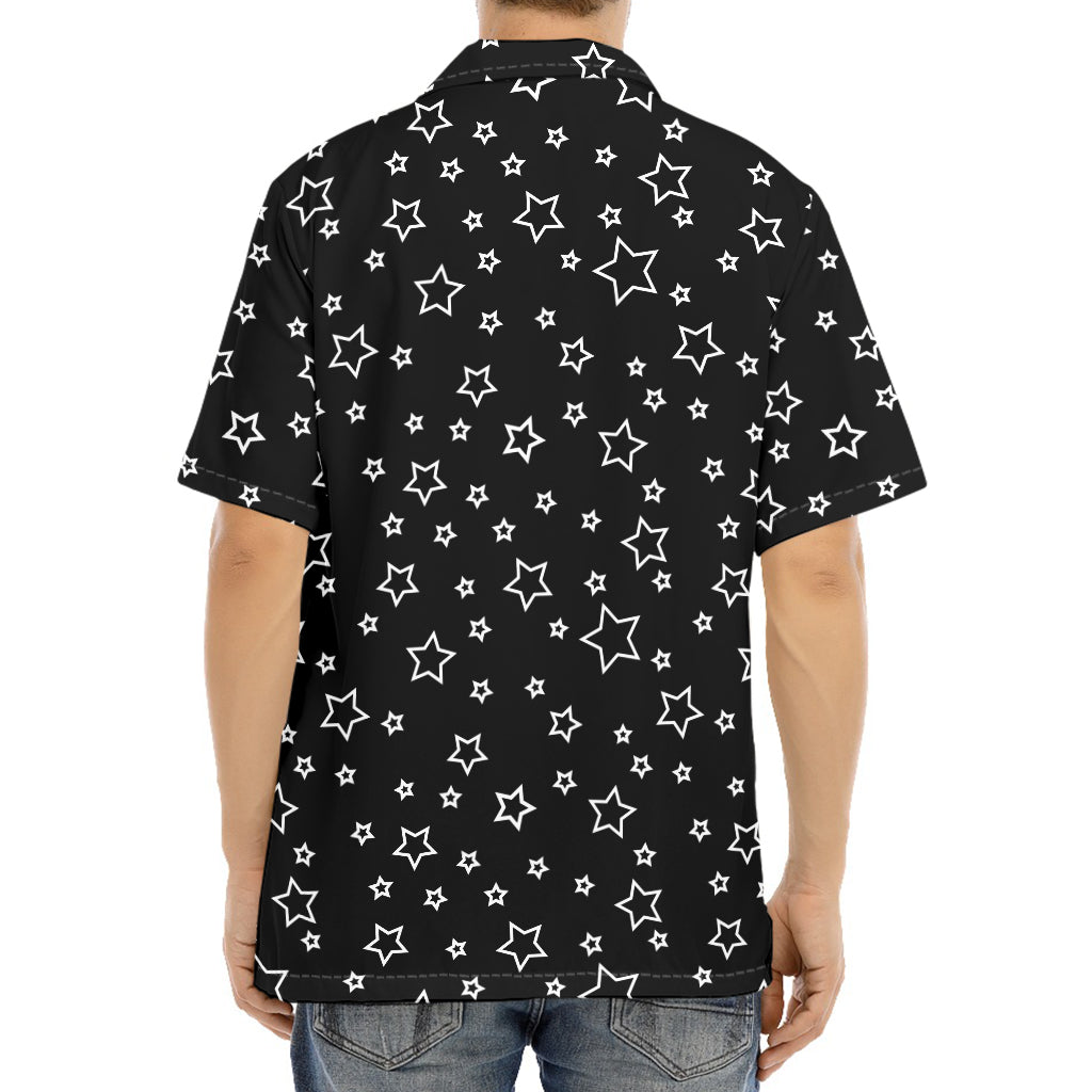 Geometric Star Pattern Print Aloha Shirt