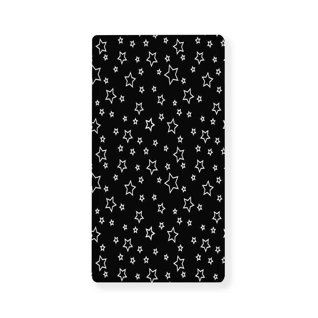 Geometric Star Pattern Print Baby Crib Sheet