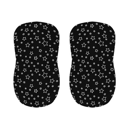 Geometric Star Pattern Print Bar Stool Covers