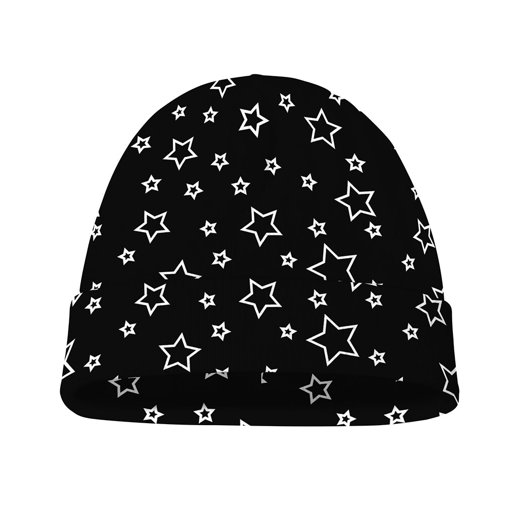 Geometric Star Pattern Print Beanie