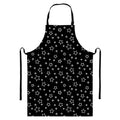 Geometric Star Pattern Print Bib Apron With Pocket