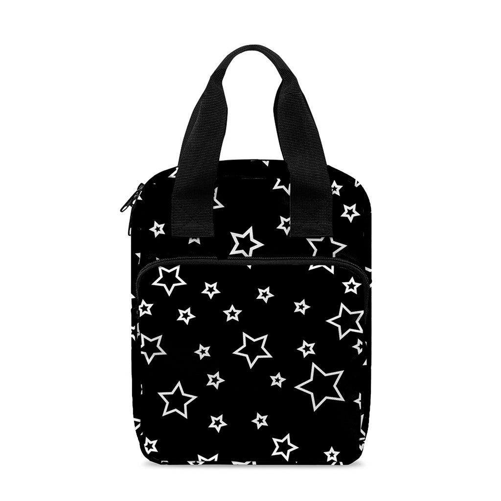 Geometric Star Pattern Print Bible Tote Bag
