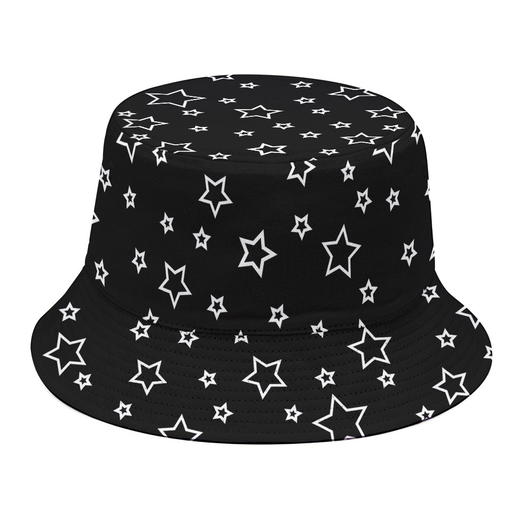 Geometric Star Pattern Print Bucket Hat