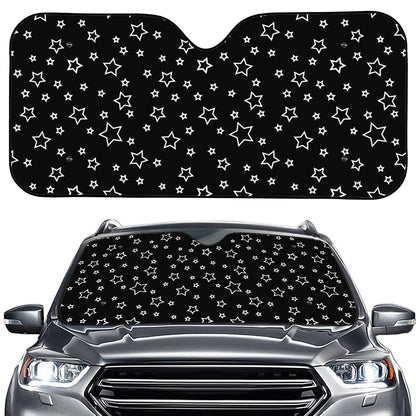 Geometric Star Pattern Print Car Windshield Sun Shade