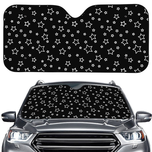 Geometric Star Pattern Print Car Windshield Sun Shade