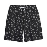 Geometric Star Pattern Print Cotton Shorts
