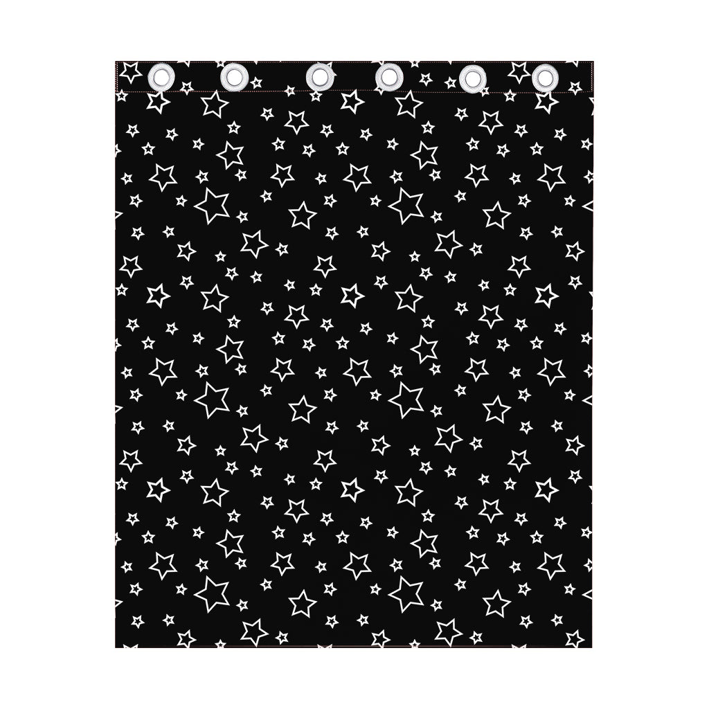 Geometric Star Pattern Print Curtain