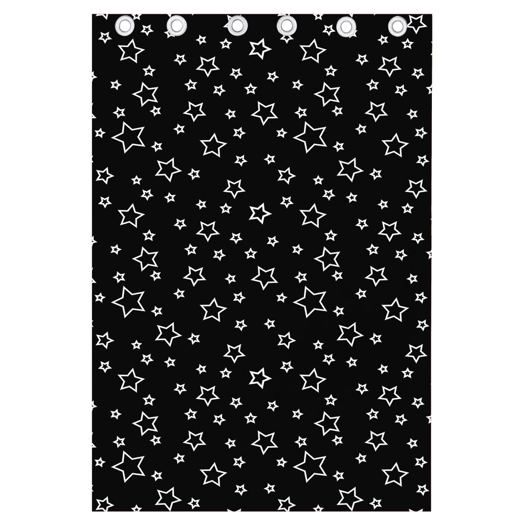 Geometric Star Pattern Print Curtain