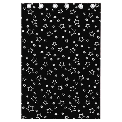 Geometric Star Pattern Print Curtain