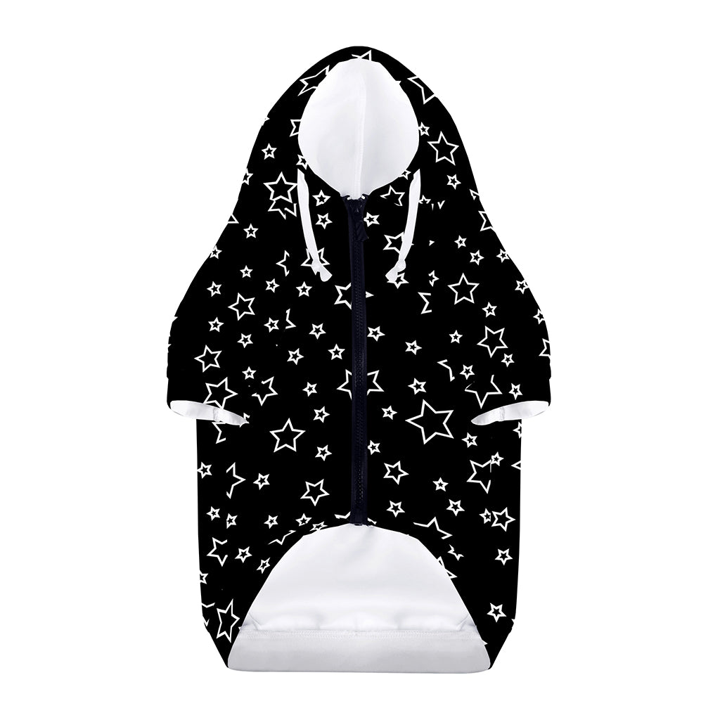Geometric Star Pattern Print Dog Zip Up Hoodie
